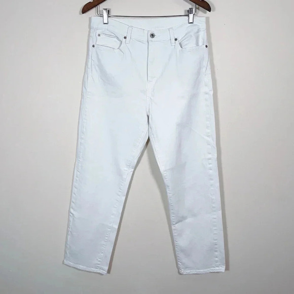 UNIQLO |  HIGH RISE STRAIGT LEG BOYFRIEND JEANS - Picture 2 of 13